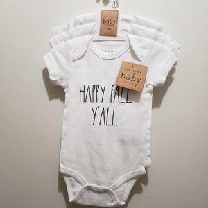 🆕️Rae Dunn Baby Onesies 3 Pack